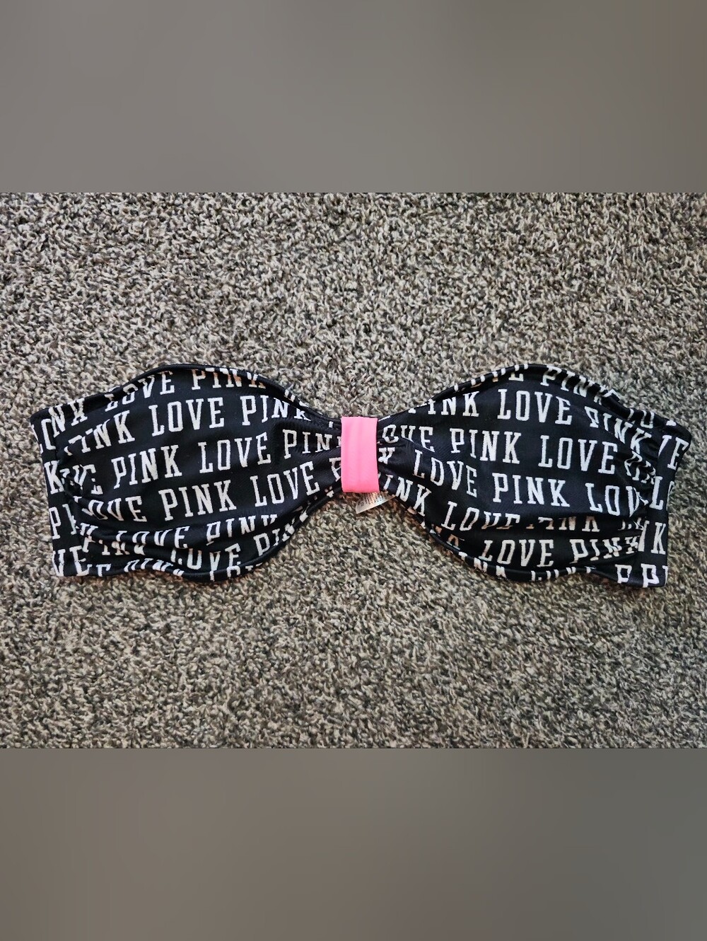 PINK Victoria's Secret Strapless Bikini Top sz Large